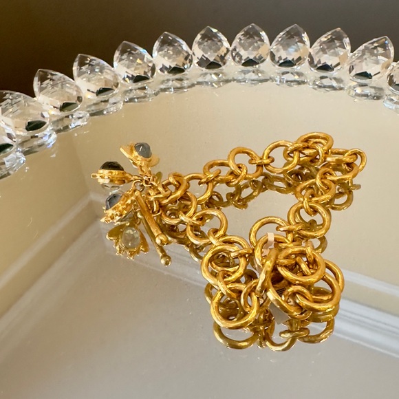 NWT Authentic luxury spring summer Julie Vos Bee Charm Statement Necklace - Picture 16 of 17